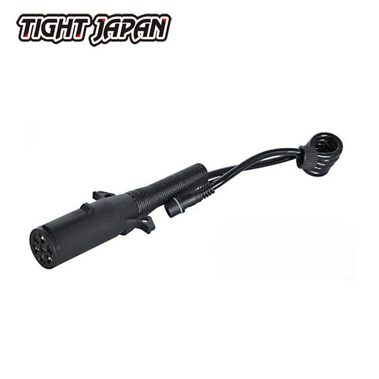 0106-06 TIGHTJAPAN 7-pole harness coil connector aluminum (for EX) 7-pole trailer side electrical wiring wiring plug MAX trailer TIGHT JAPAN