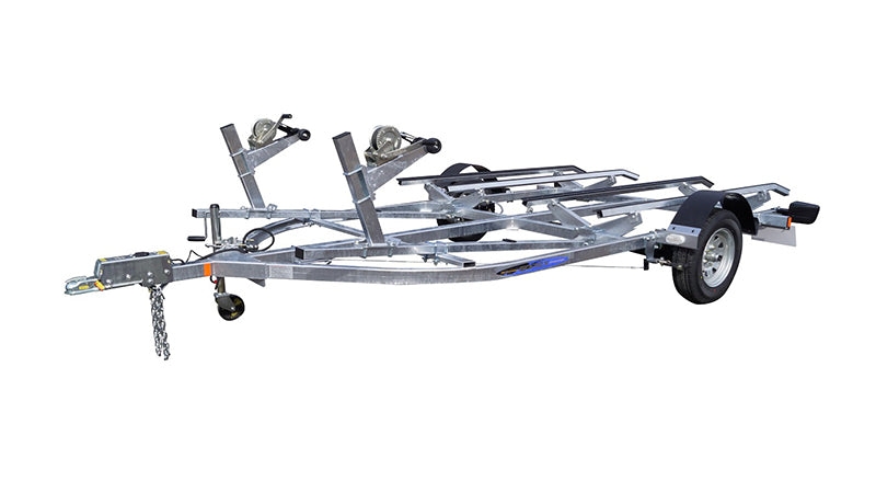 SOREX TWIN JET 1000 LOW STYLE 2-boat capacity Steel frame Regular 8 license plate Maximum load capacity 1000kg Towing license required Trailer