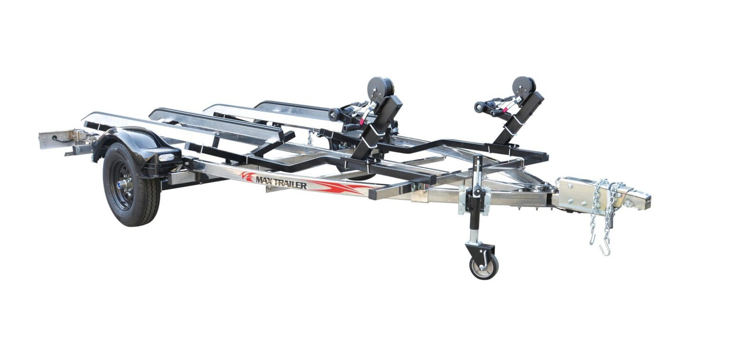 MAXTRAILER MONSTER STAINLESS BODY 2-boat stainless steel body regular car 1000kg 2020-43 Towing license required Trailer