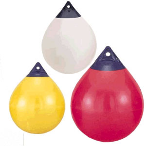 A Series Fender Red / Yellow / White POLYFORM Marker Buoy Fender Multi Float Boat Jet Ski