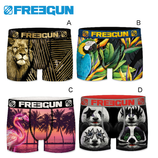 FREEGUN BOXERPANTS Free Gun Boxer Shorts Men's ANIMAL Underwear Trunks