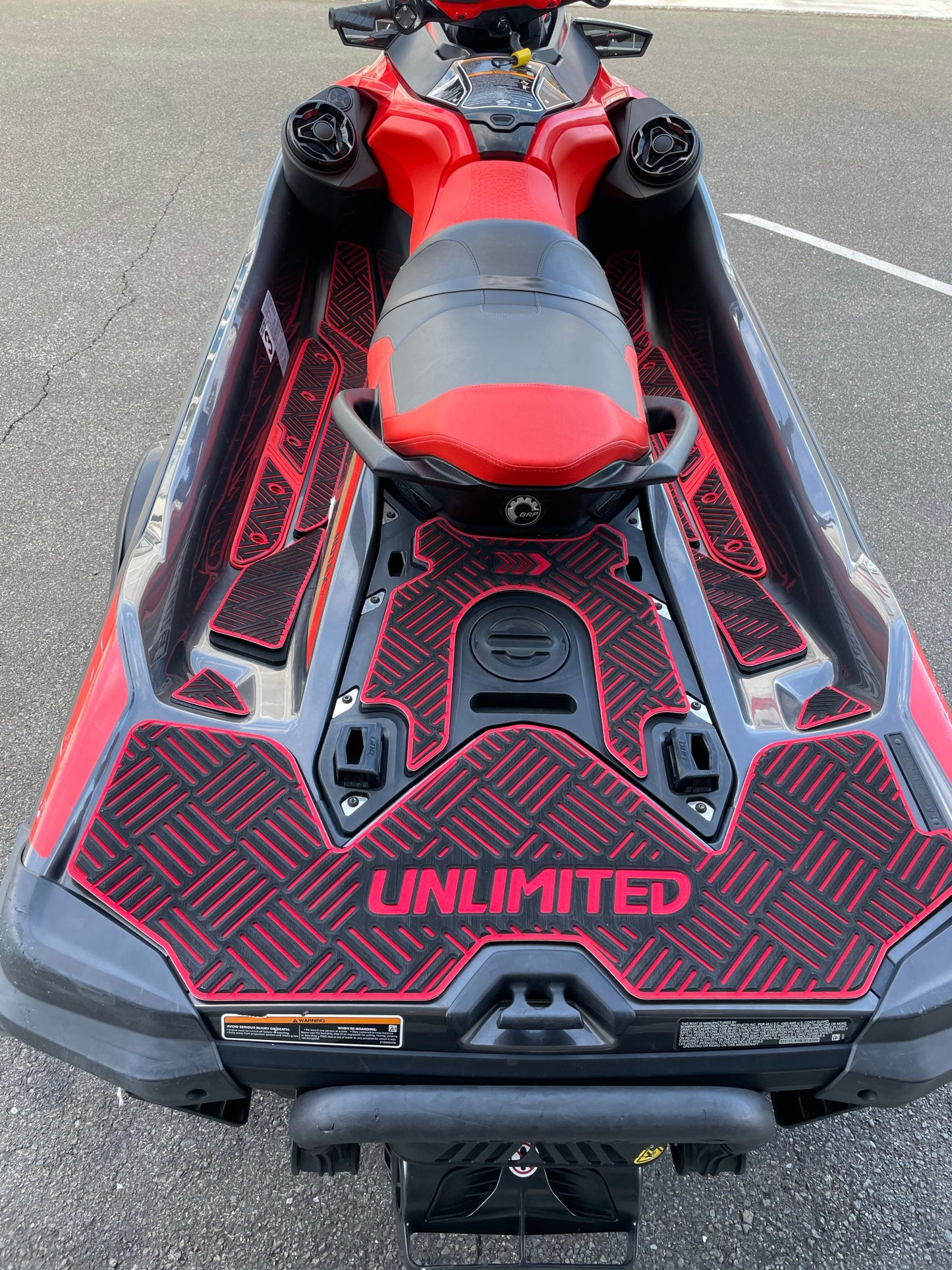 SEADOO Deck Mat with Tape RXT230 / GTX / GTX LTD / WAKE PRO 230 (2019~) UL51122 Checker UNLIMITED SEADOO BOMBARDIER Jet Ski