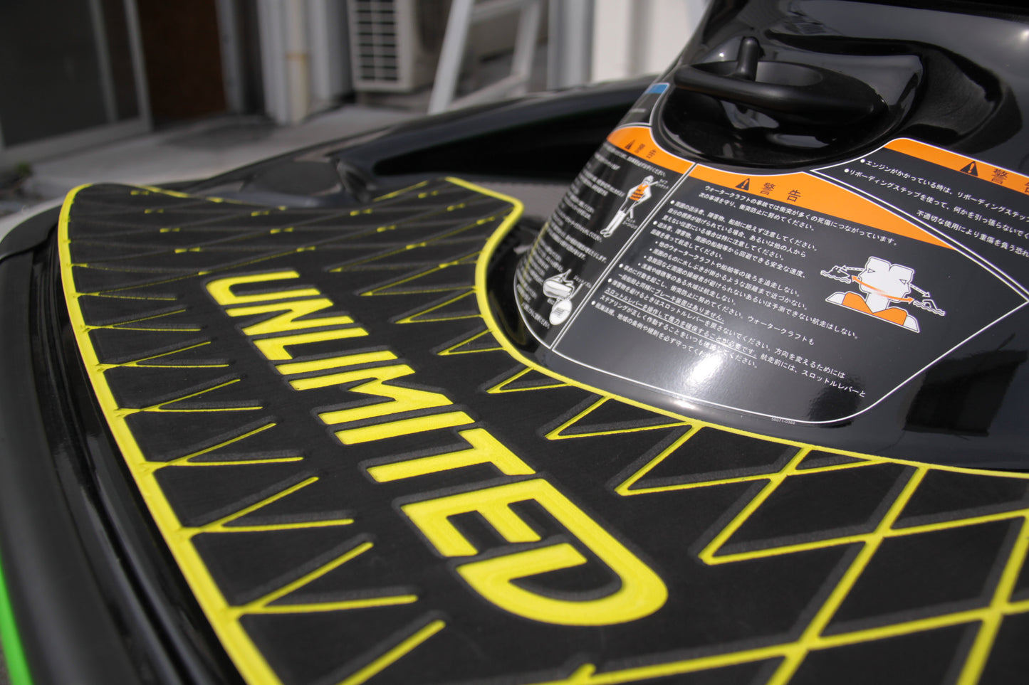 Deck mat with tape for STX160 UNLIMITED UL51004 Diamond Kawasaki exclusive jet ski