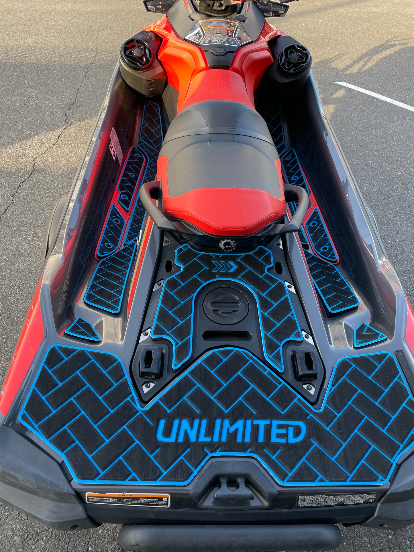SEADOO Deck Mat with Tape RXT230 / GTX / GTX LTD / WAKE PRO 230 (2019~) UL51102 Diamond UNLIMITED SEADOO BOMBARDIER Jet Ski