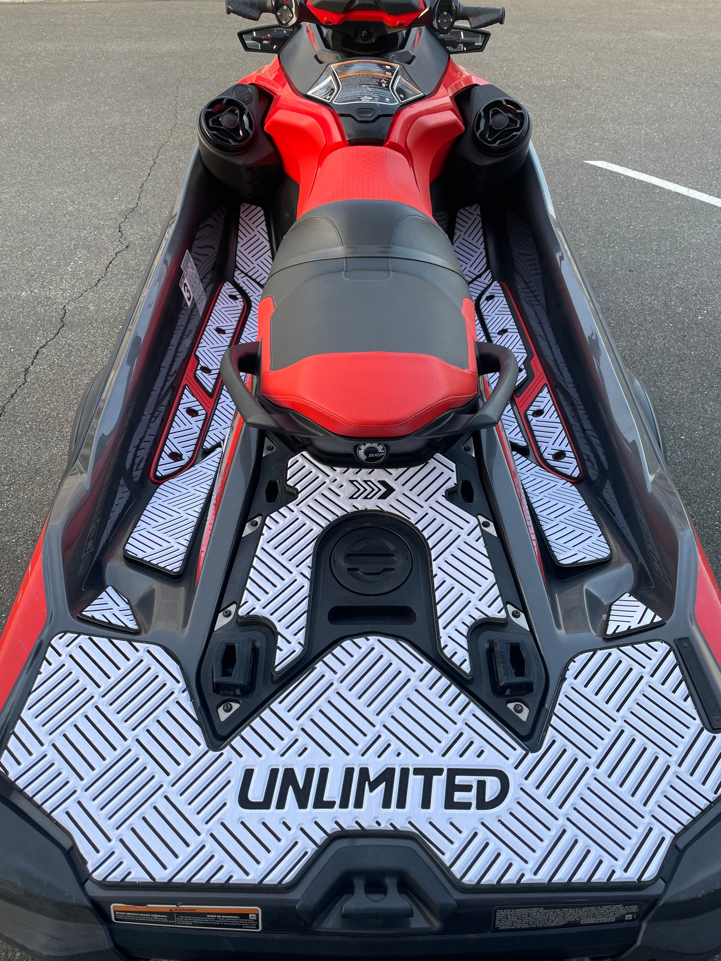 SEADOO Deck Mat with Tape RXT-X Checker Various Colors UNLIMITED UL51121 Jet Ski Seadoo BOMBARDIER
