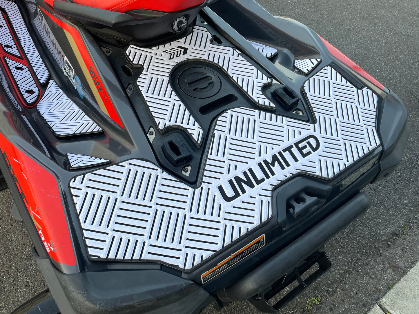 SEADOO Deck Mat with Tape RXT-X Checker Various Colors UNLIMITED UL51121 Jet Ski Seadoo BOMBARDIER
