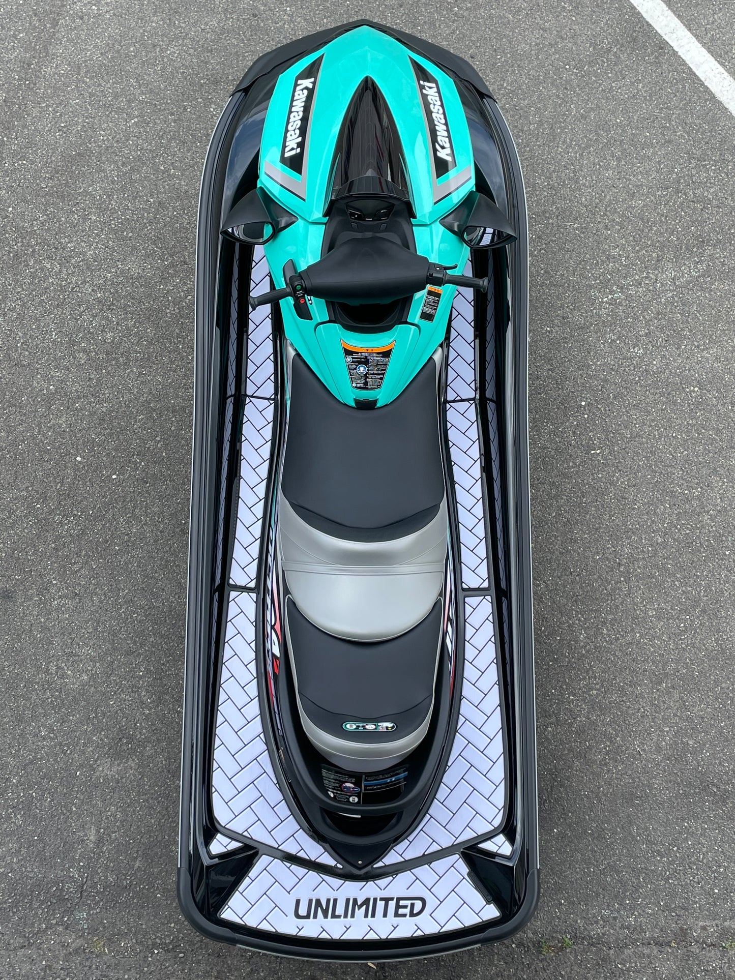 Deck mat with tape Brick for ULTRA UNLIMITED UL51011 Kawasaki jet ski