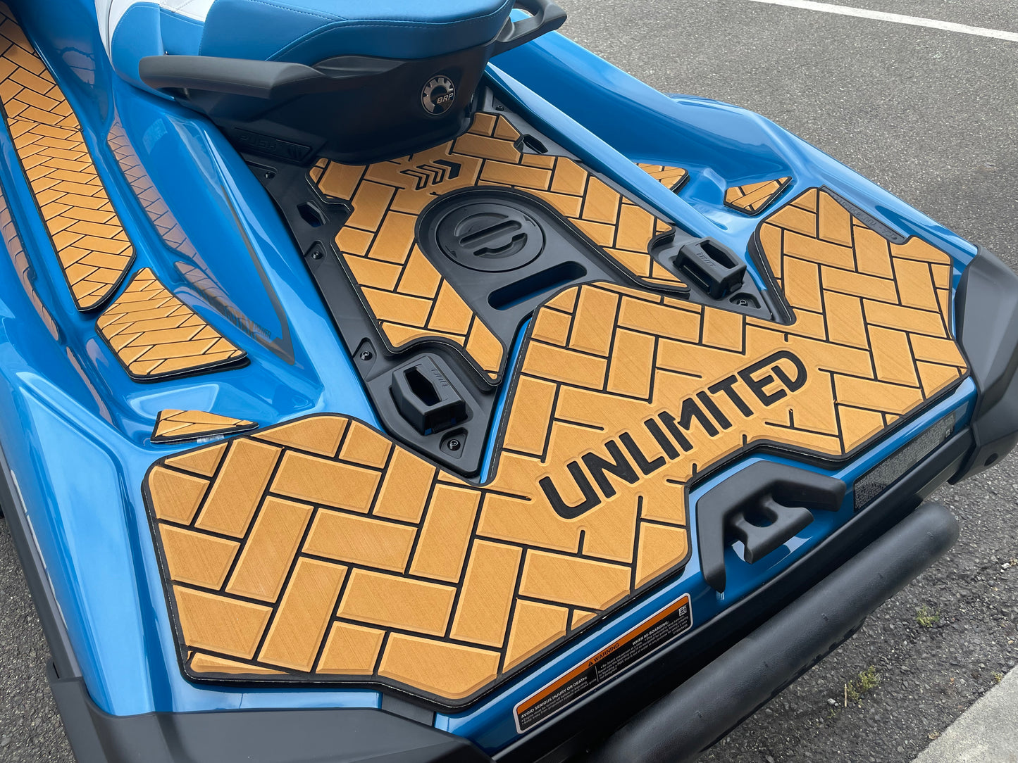 SEADOO Deck Mat with Tape RXT230 / GTX / GTX LTD / WAKE PRO 230 (2019~) UL51112 Brick UNLIMITED SEADOO BOMBARDIER Jet Ski