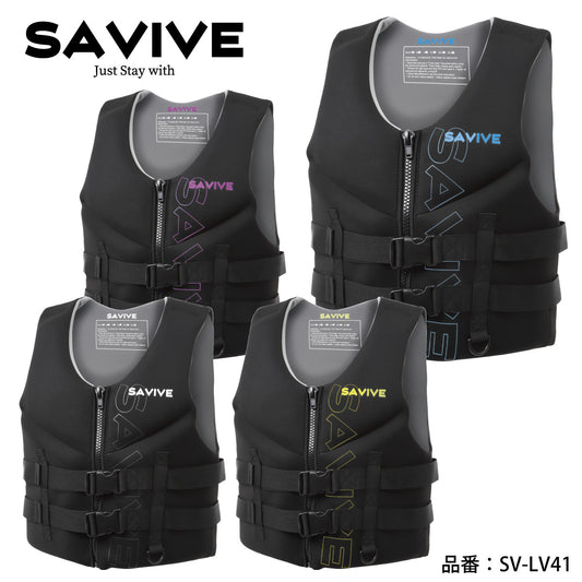 SAVIVE  ライフジャケット 男女兼用 ウォータースポーツベスト  SUP フライボード  シュノーケル サバイブ SV-LV41