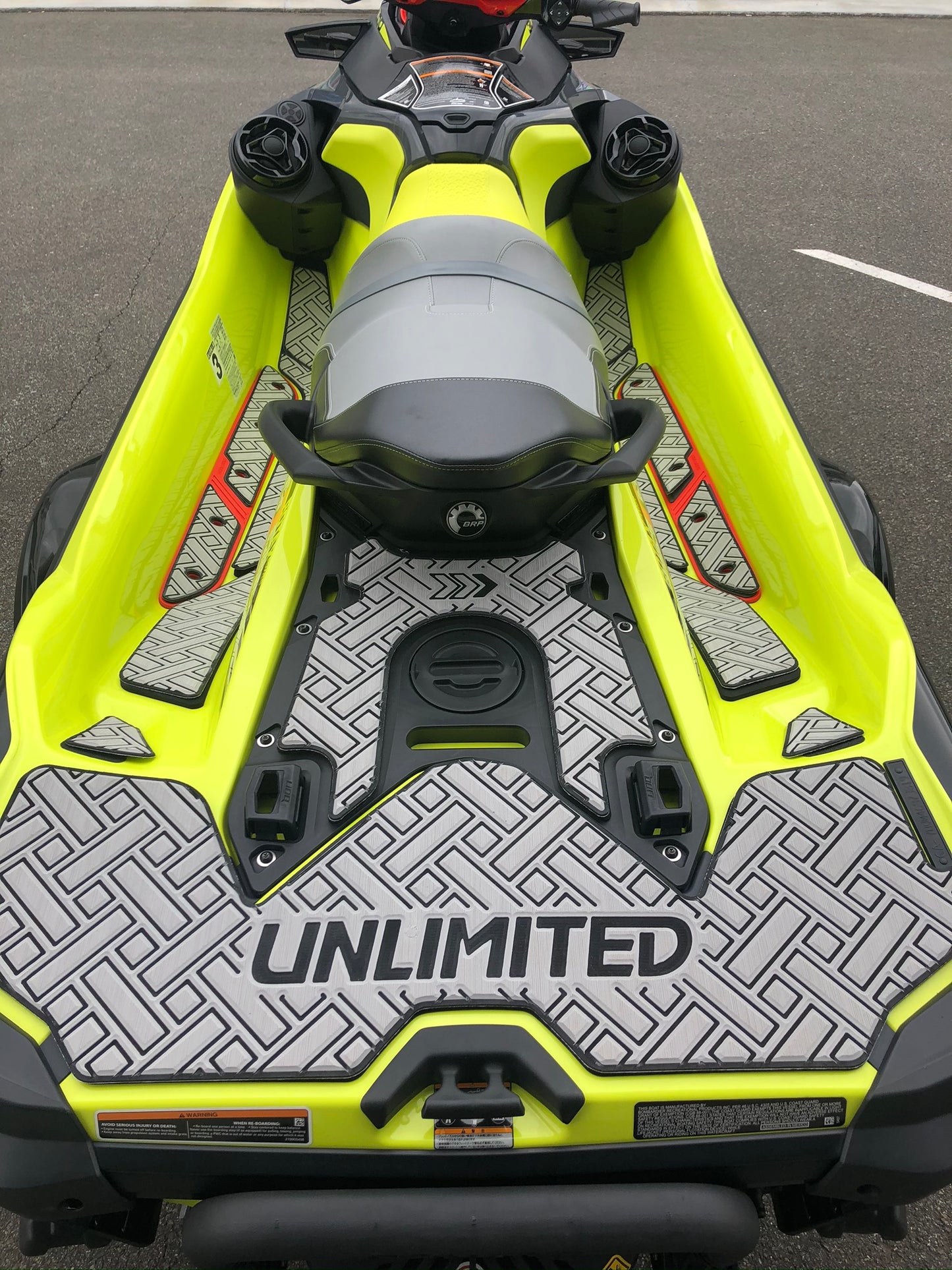 SEADOO デッキマット テープ付き  RXT-X レクタングル 各色 UNLIMITED UL51131 シードゥ  BOMBARDIER  ジェットスキー
