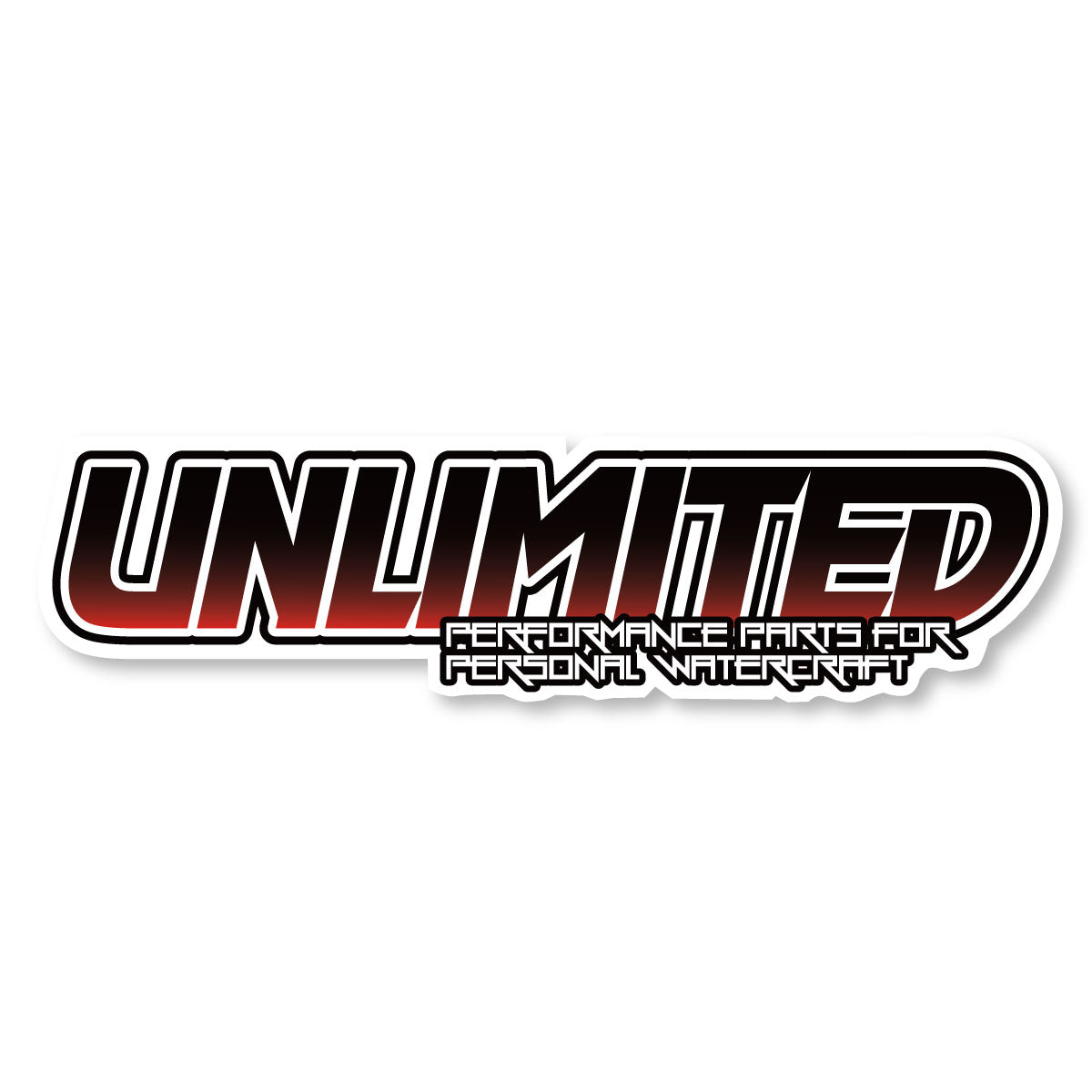 ULD615L Logo Sticker Large (10") 24cm UNLIMITED Jet Ski Watercraft JETSKI PWC Unlimited
