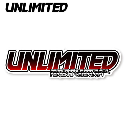 ULD615L Logo Sticker Large (10") 24cm UNLIMITED Jet Ski Watercraft JETSKI PWC Unlimited