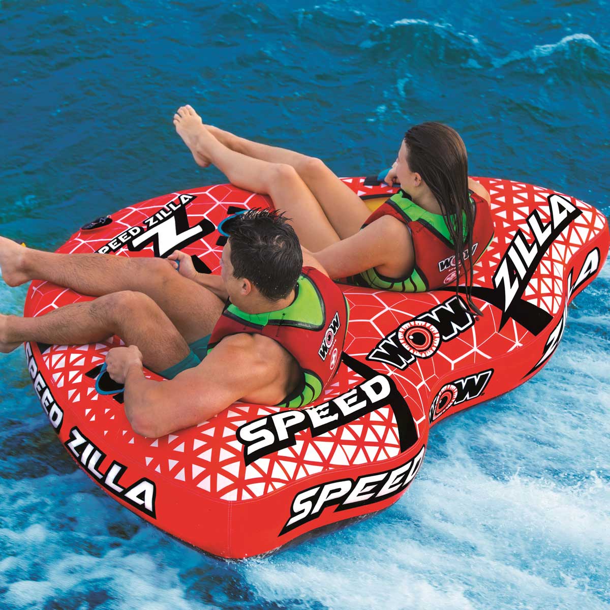 WOW ワオ SPEED ZILLA スピードジラ 2名 W20-1000 ウォータートイ トーイングチューブ バナナボート ゴムボート