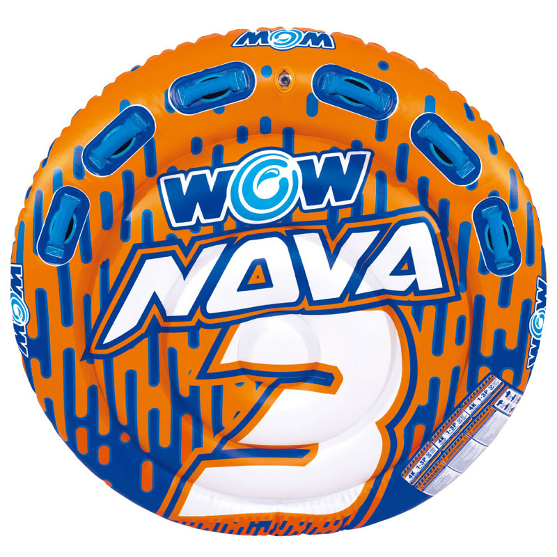 WOW ノヴァラウンドデッキチューブ3 ワオ 3名 ウォータートーイ バナナボート トーイングチューブ ゴムボート 22-WTO-3985