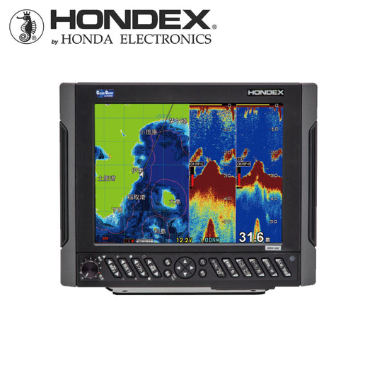 HONDEX 10.4-inch Chartplotter Digital Fish Finder HDX-10C with External TD380 HONDEX 43525