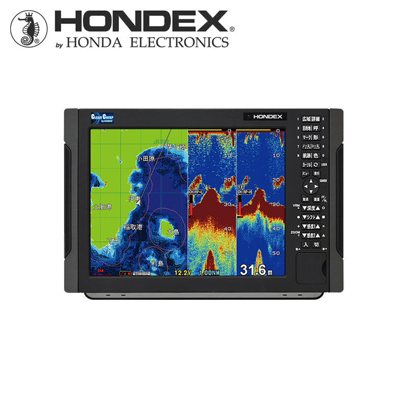 HONDEX 12.1型プロッターデジタル魚探 HDX-12C 内蔵型 TD340 ホンデックス 43526