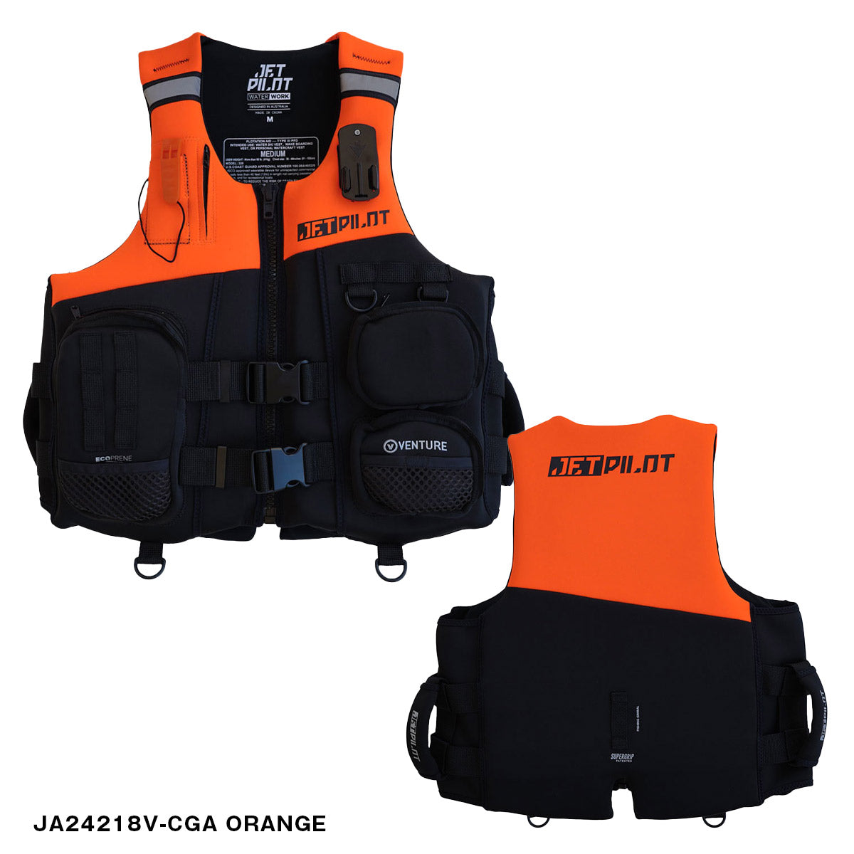2026新色入荷 JETPILOT VENTURE NEO CGA VEST ライフジャケット ネオプレン JCI予備検査 USコーストガード JA24218V-CGA
