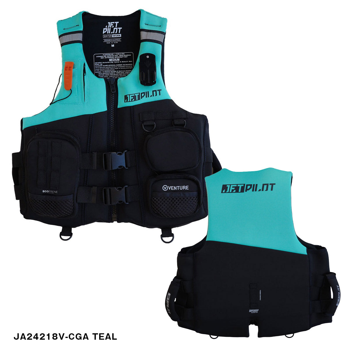 2026新色入荷 JETPILOT VENTURE NEO CGA VEST ライフジャケット ネオプレン JCI予備検査 USコーストガード JA24218V-CGA