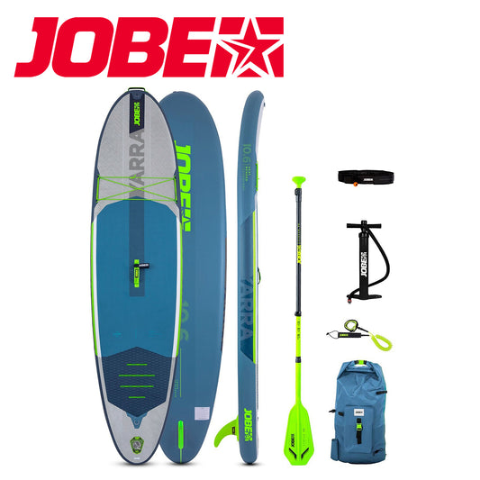 Jobe SUP Stand Up Paddle Board Aero Yarra Aero Yarra SUP Board 10.6 Package Steel Blue Inflatable Full Set 486423013