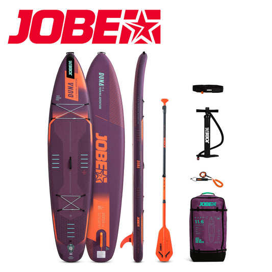 Jobe ジョベ SUP スタンドアップパドルボード Aero Duna エアロ デュナ 11.6パッケージ インフレータブル フルセット パープル 486425005