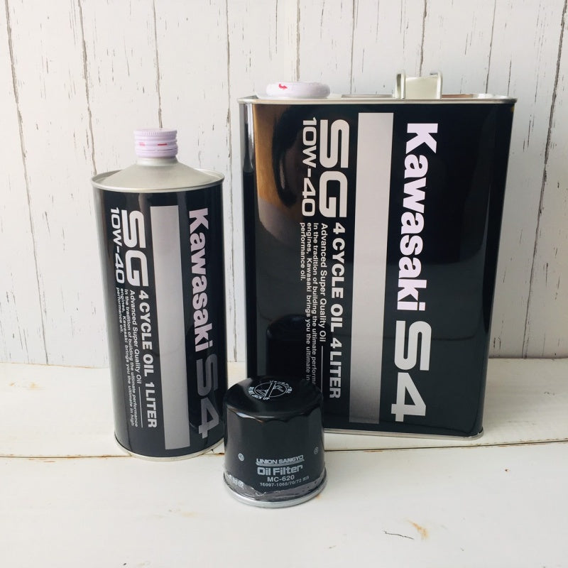 KAWASAKI カワサキ 純正品 JETSKI ジェットスキー オイル交換 3点セット OIL-KAW3-S 【 ULTRA 310 / 300 】 S4オイル5L+汎用オイルフィルター