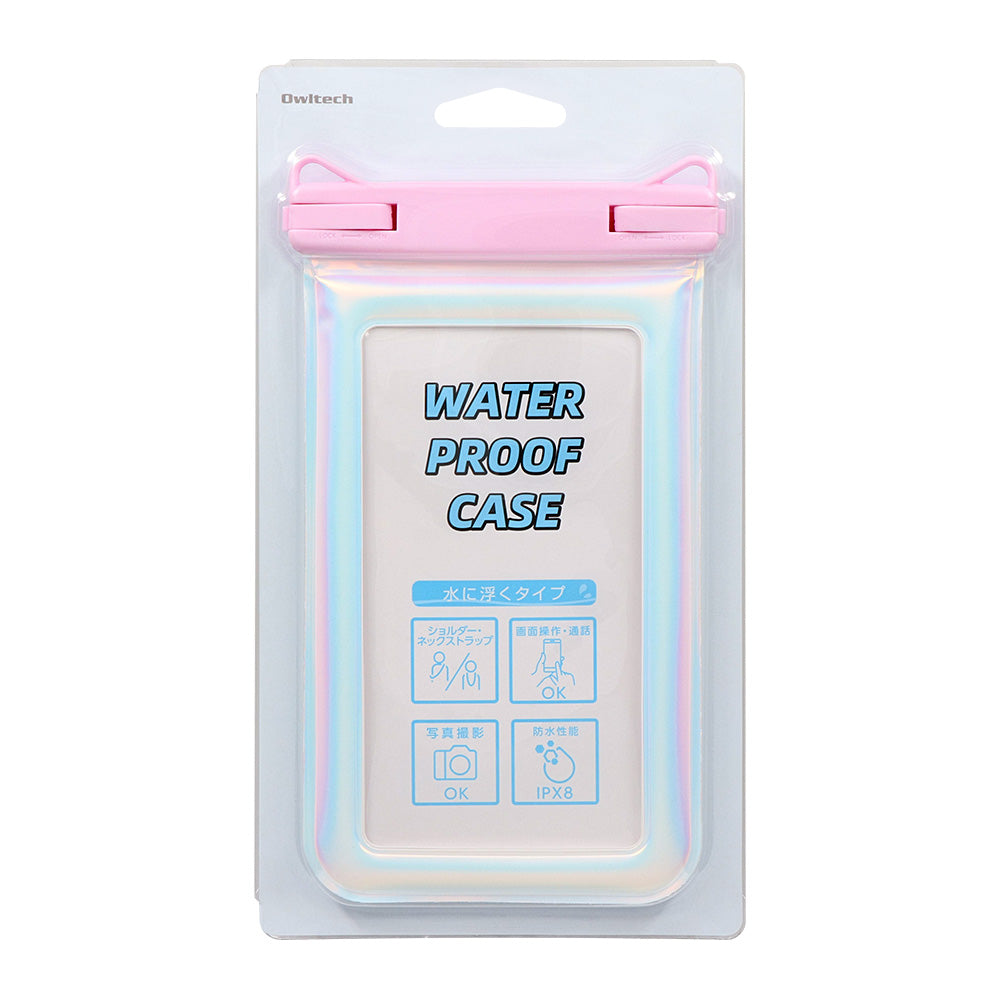OWLTECH オウルテック 大型スマホОK パールカラー 防水スマホケース ショルダー OWL-WPCSP21 アウトドア マリンスポーツ