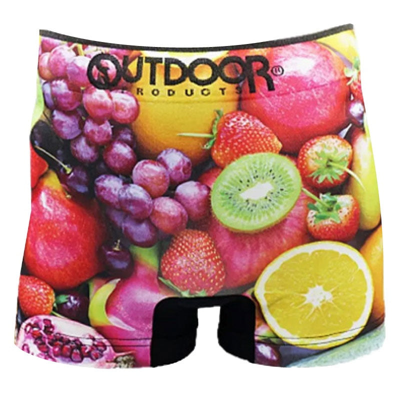 OUTDOOR アウトドア ボクサーパンツ ベジタブル フルーツ ストレッチ アウトドア メンズ ボクサーパンツ 成型