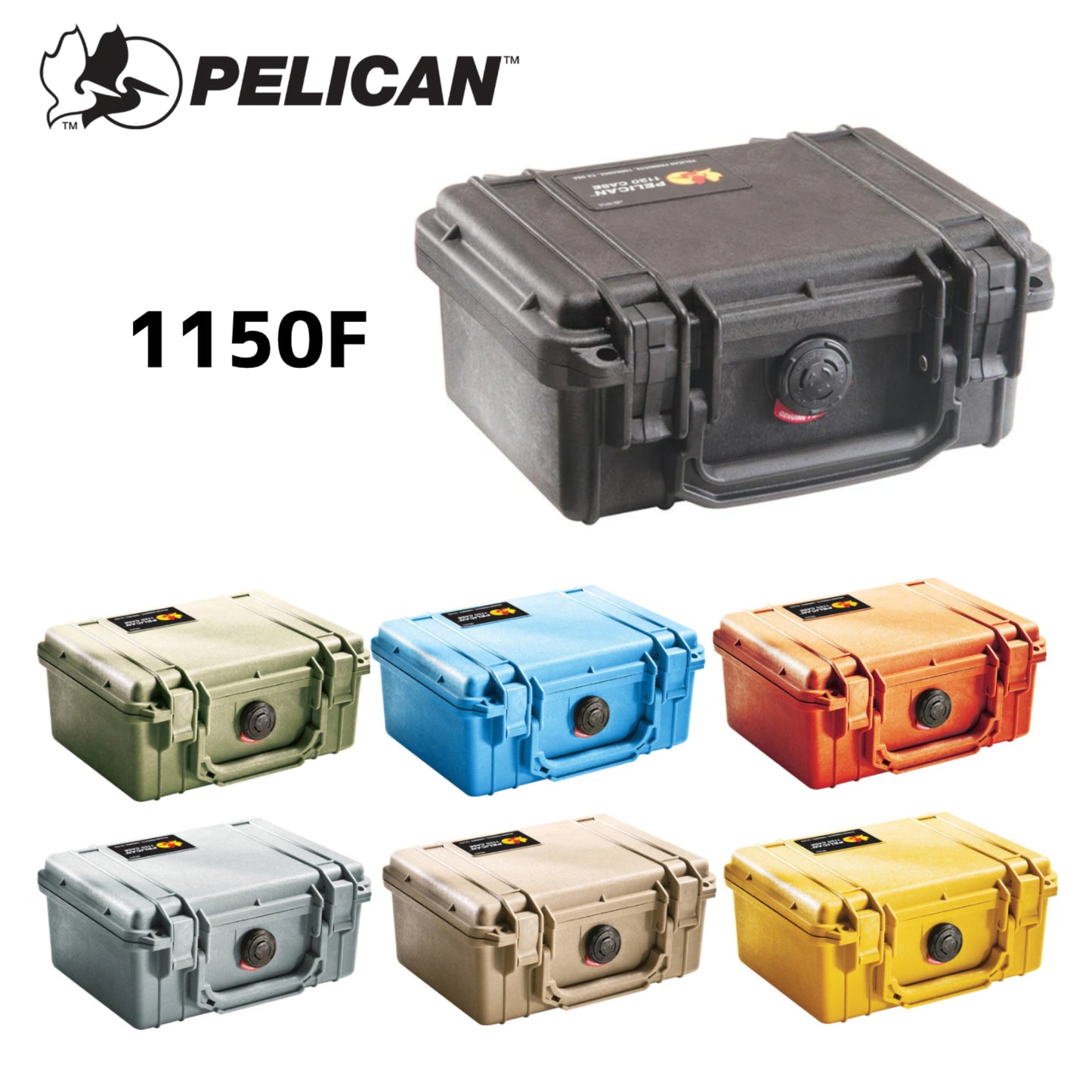 PELICAN ペリカン プロテクターケース 1150 フォーム付 スマホ 防水ケース 防水バッグ 海水浴 PELI-1150F