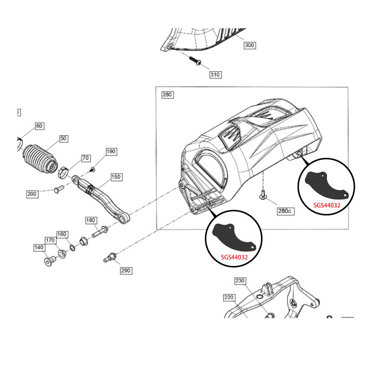 SGS IBR Reverse Gear Slide for SEADOO 4-Stroke Sea-Doo Aftermarket Parts OEM Parts SGS44032