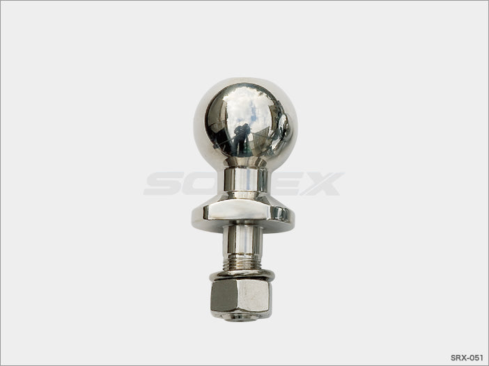 ステンレス製 2インチ ヒッチボール【 シャフト径19mm 】ヒッチメンバー 牽引 Stainless トレーラー部品 SOREX SRX-051