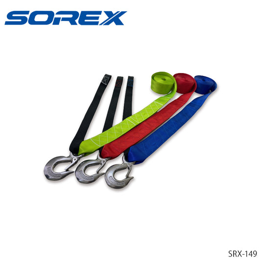 SOREX stainless hook winch strap 6m SRX-149