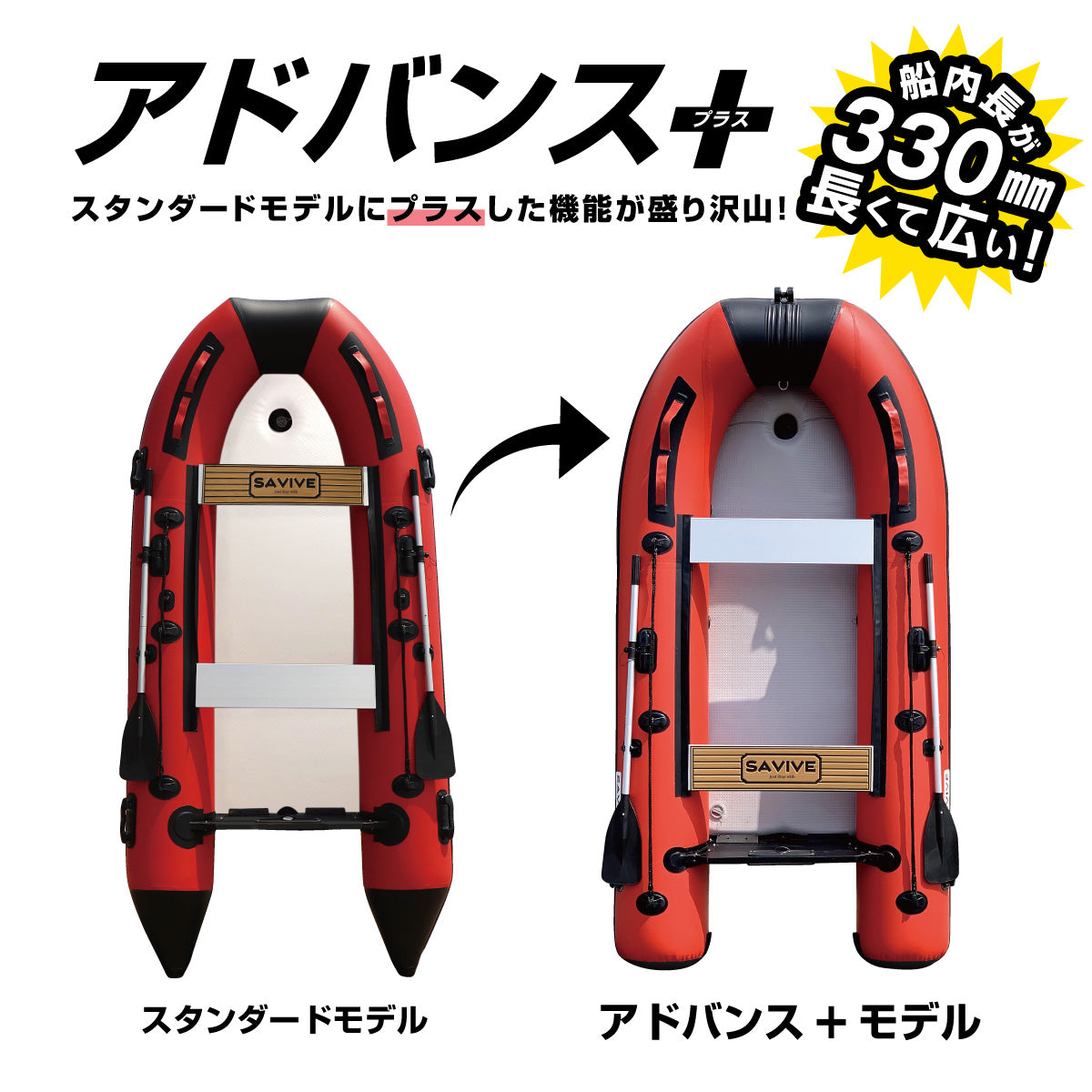 【1年保証】ゴムボート 4人乗り 免許不要 ミニボート 釣り 3m スペシャルセット オール ポンプ 携行缶 HONDA ホンダ 2馬力船外機付 インフレータブルボート 予備検査なし 手漕ぎ SAVIVE SV-IBA300H-SP