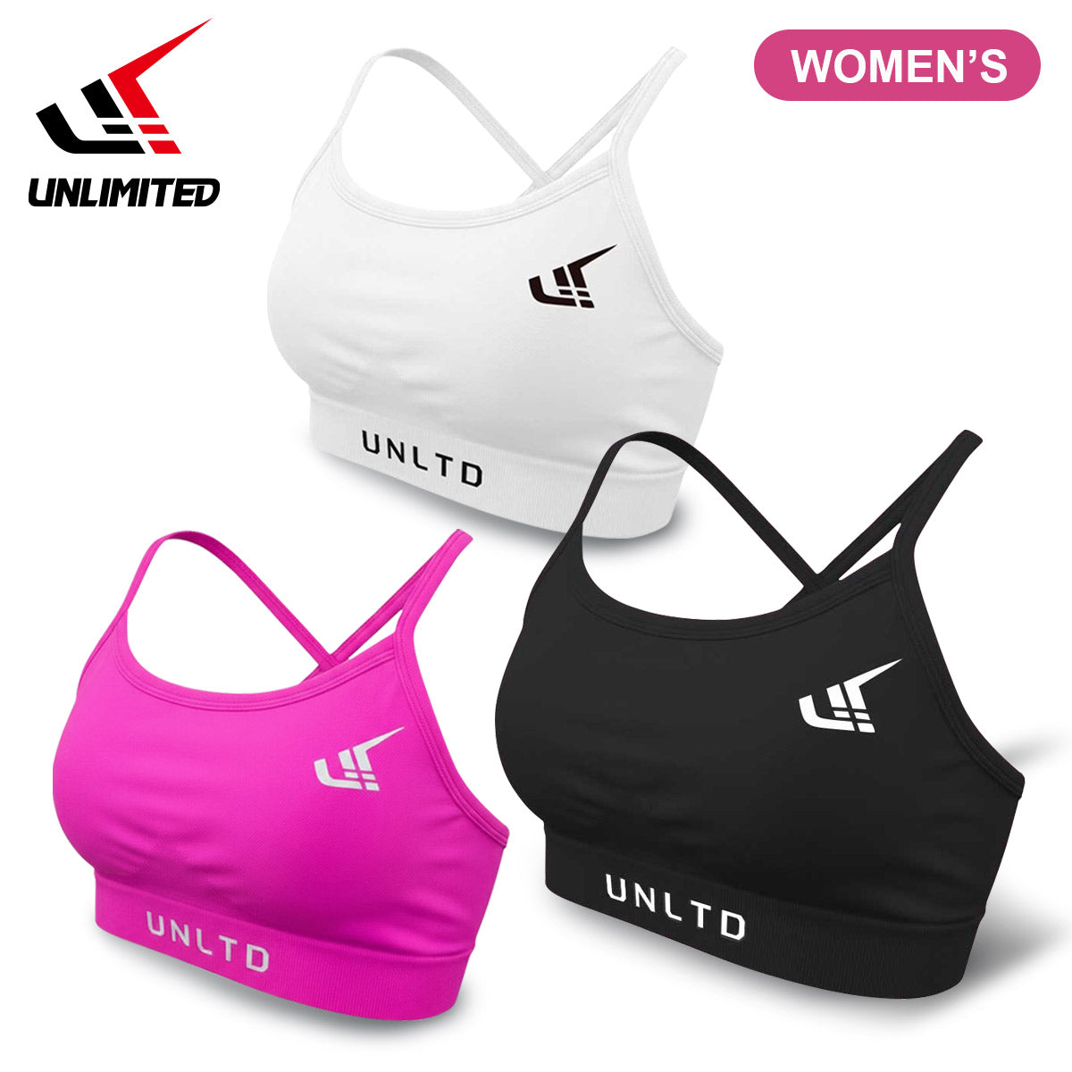 UNLIMITED スポーツブラ レディース 大人 スポーツウェア ブラトップ