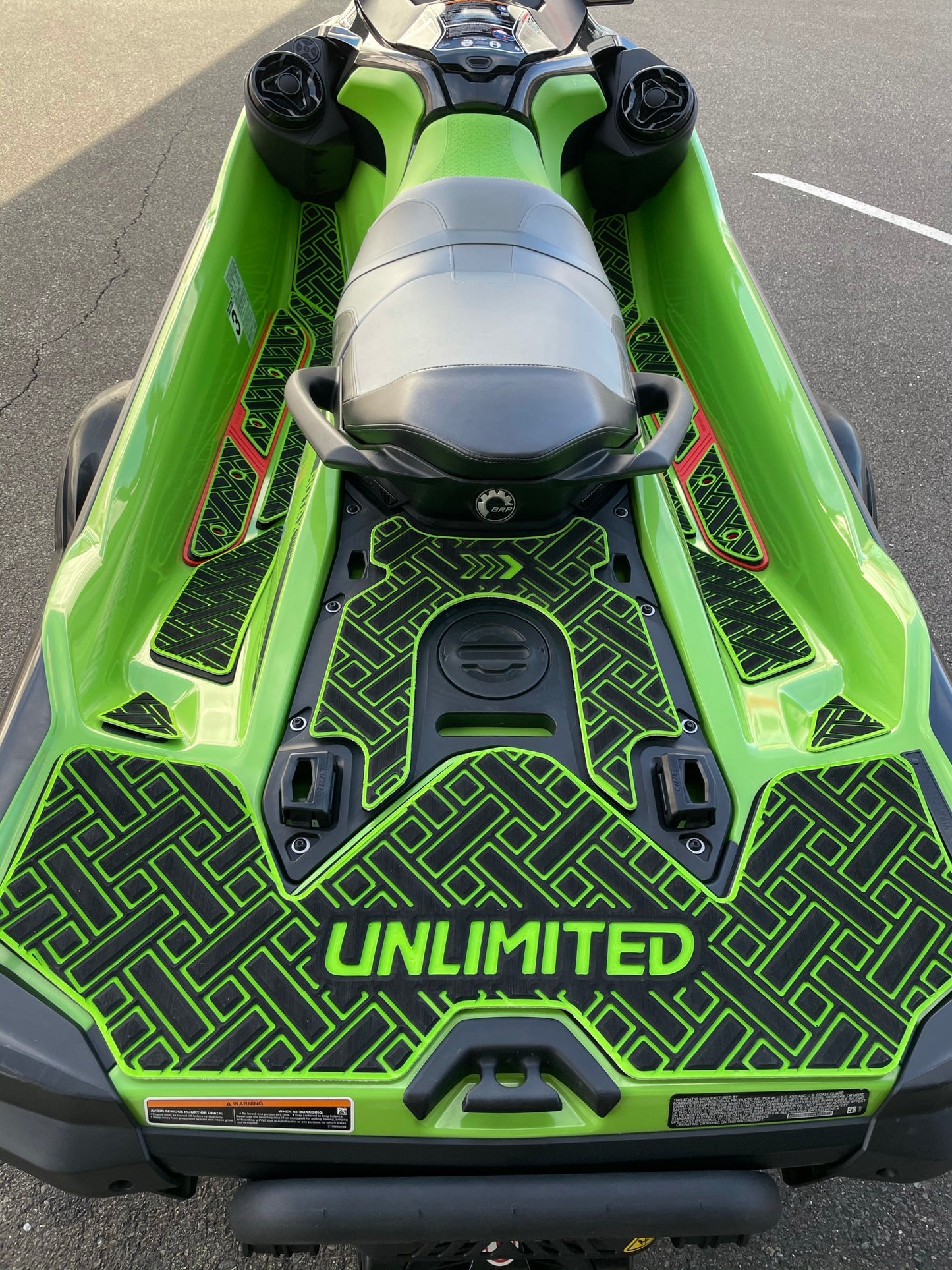SEADOO デッキマット テープ付き  RXT-X レクタングル 各色 UNLIMITED UL51131 シードゥ  BOMBARDIER  ジェットスキー