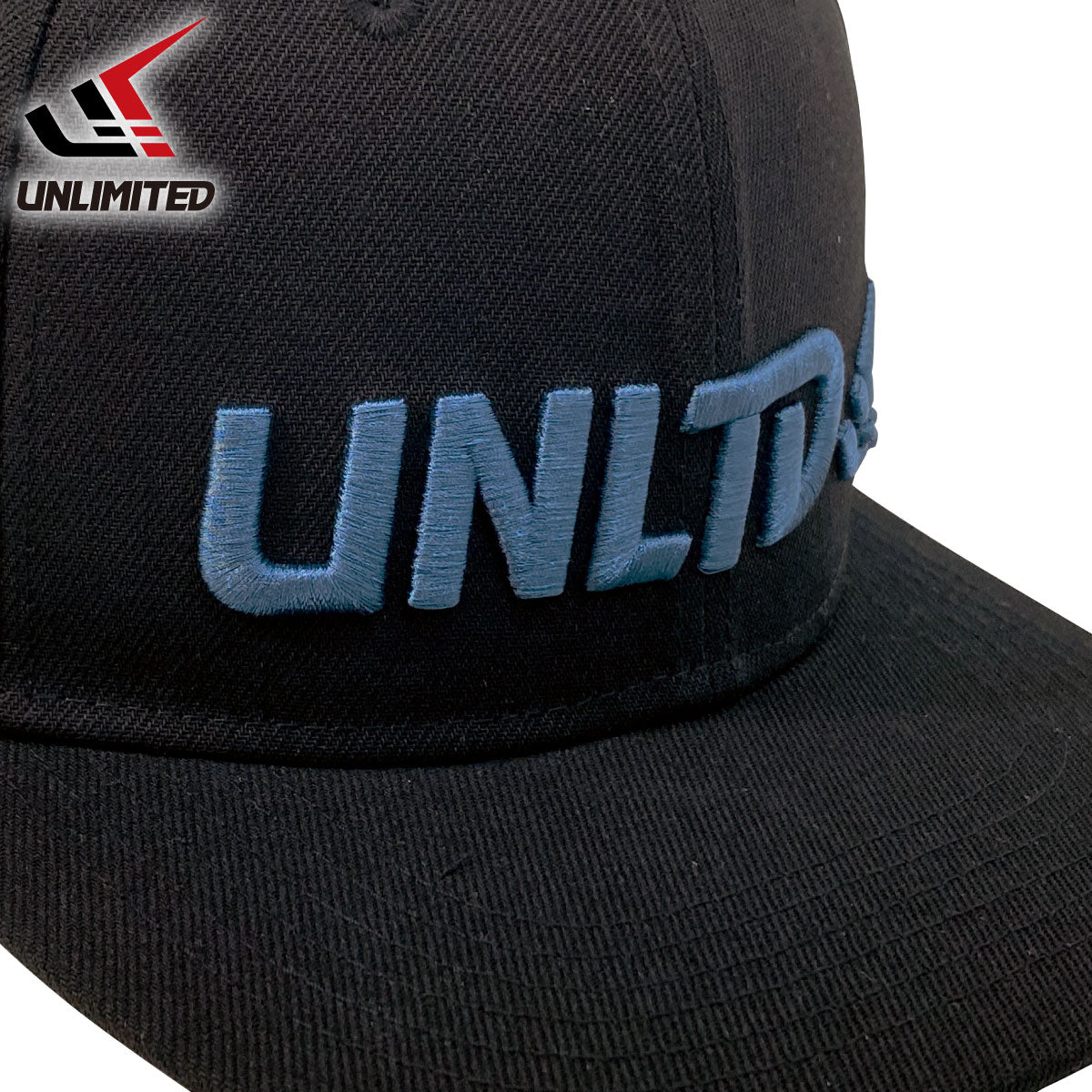 UNLIMITED LOGO CAP ブランドロゴ キャップ 帽子 ブラック フラット UVケア サポート ULC0651