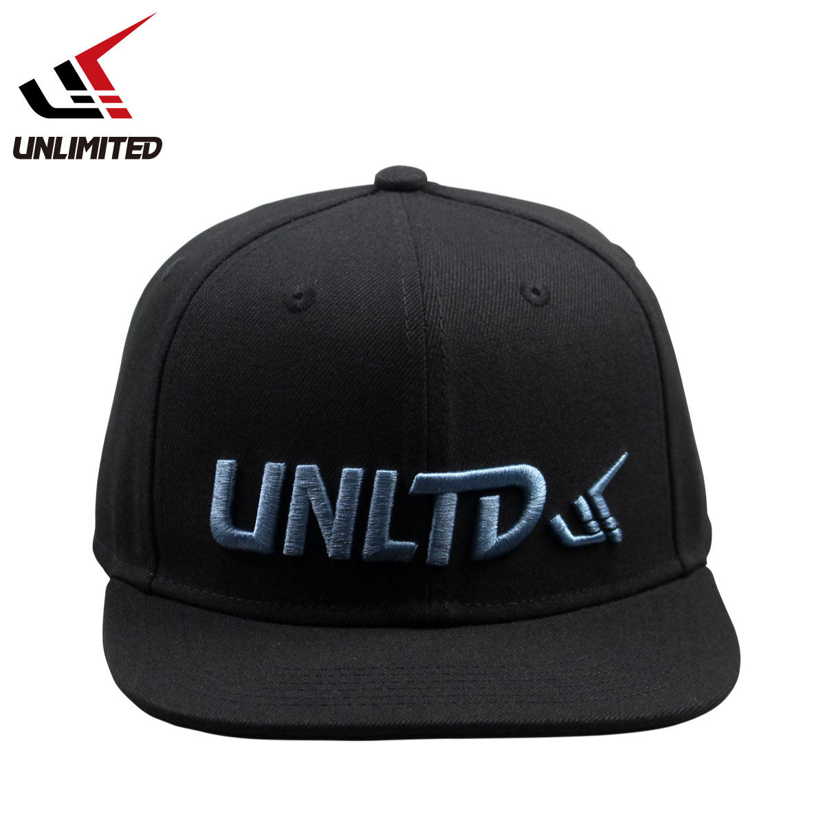 UNLIMITED LOGO CAP ブランドロゴ キャップ 帽子 ブラック フラット UVケア サポート ULC0651