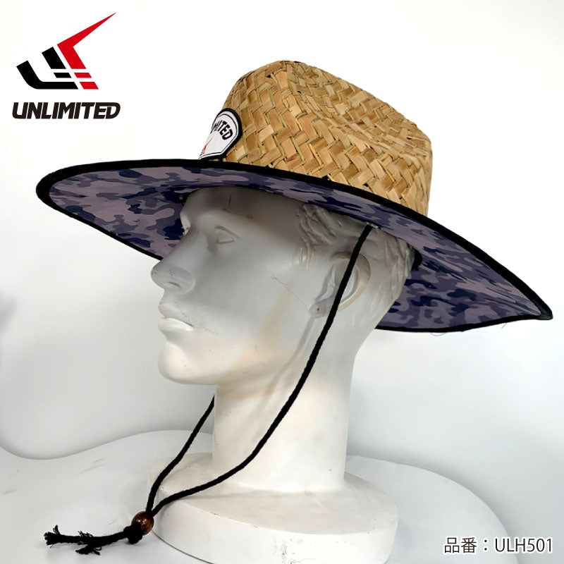 UNLIMITED ストローハット 麦わら帽子 ストラップ UVケア アンリミテッド ULH501