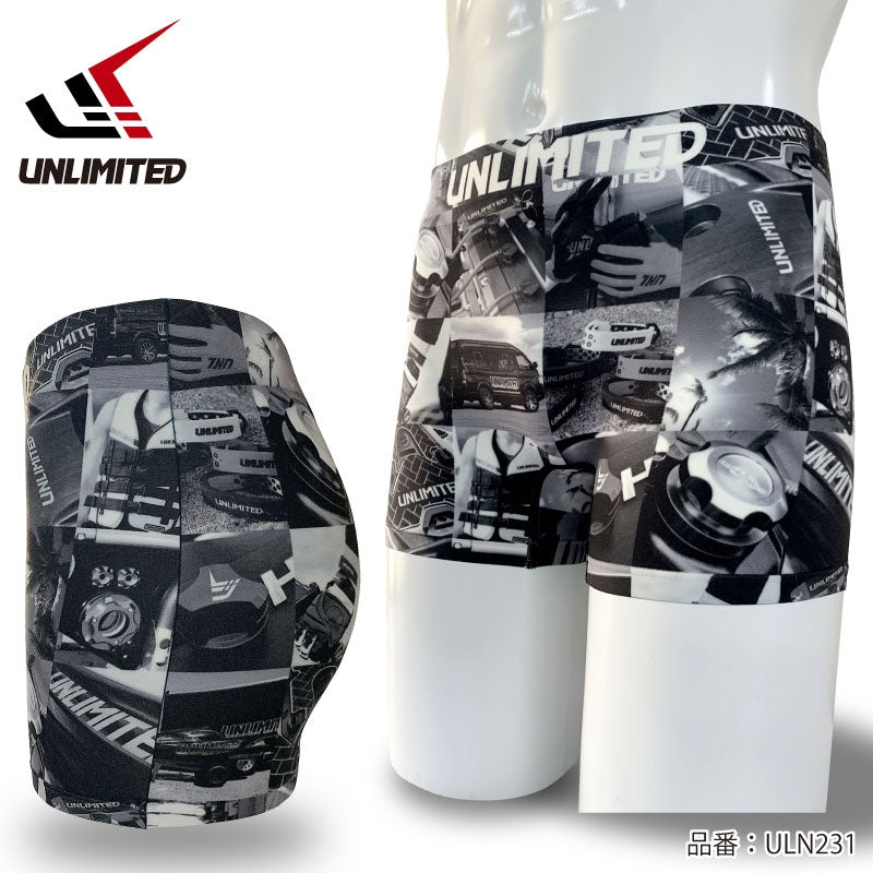 UNLIMITED アンリミテッド ボクサーパンツ ストレッチ メンズ トランクス パンツ 下着 ウエットスーツ アウトドア