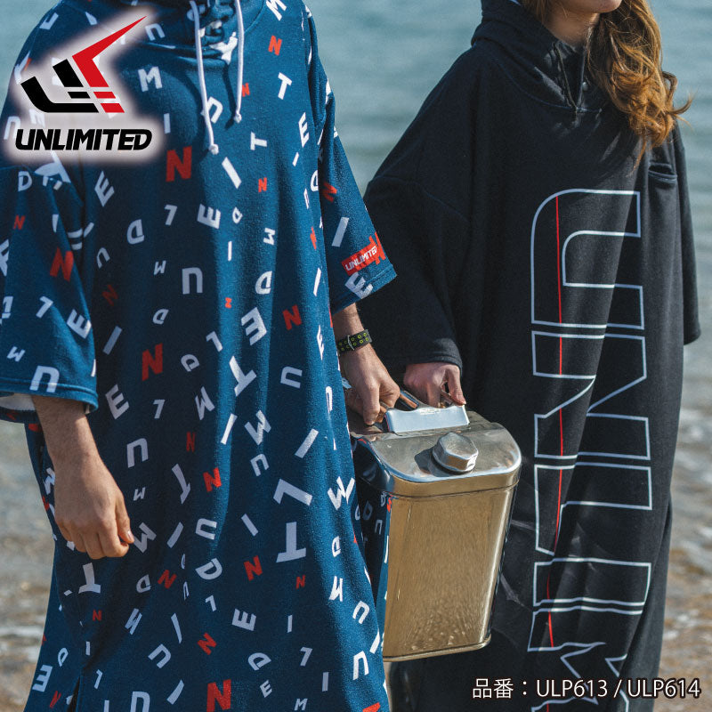 UNLIMITED アンリミテッド ポンチョ タオル 着替  サーフィン プール 海水浴 バスタオル アウトドア 災害