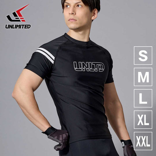 UNLIMITED ラッシュガード HYDRO RASH GUARD 半袖 紫外線対策 ショートスリーブ 水上バイク ULR0622