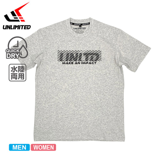 【20%ОFF】UNLIMITED ハイブリッド ハイドロTシャツ SPARKS WH メンズ アンリミテッド UV TEE 50+ UPF プール SUP 紫外線防止 ULU234