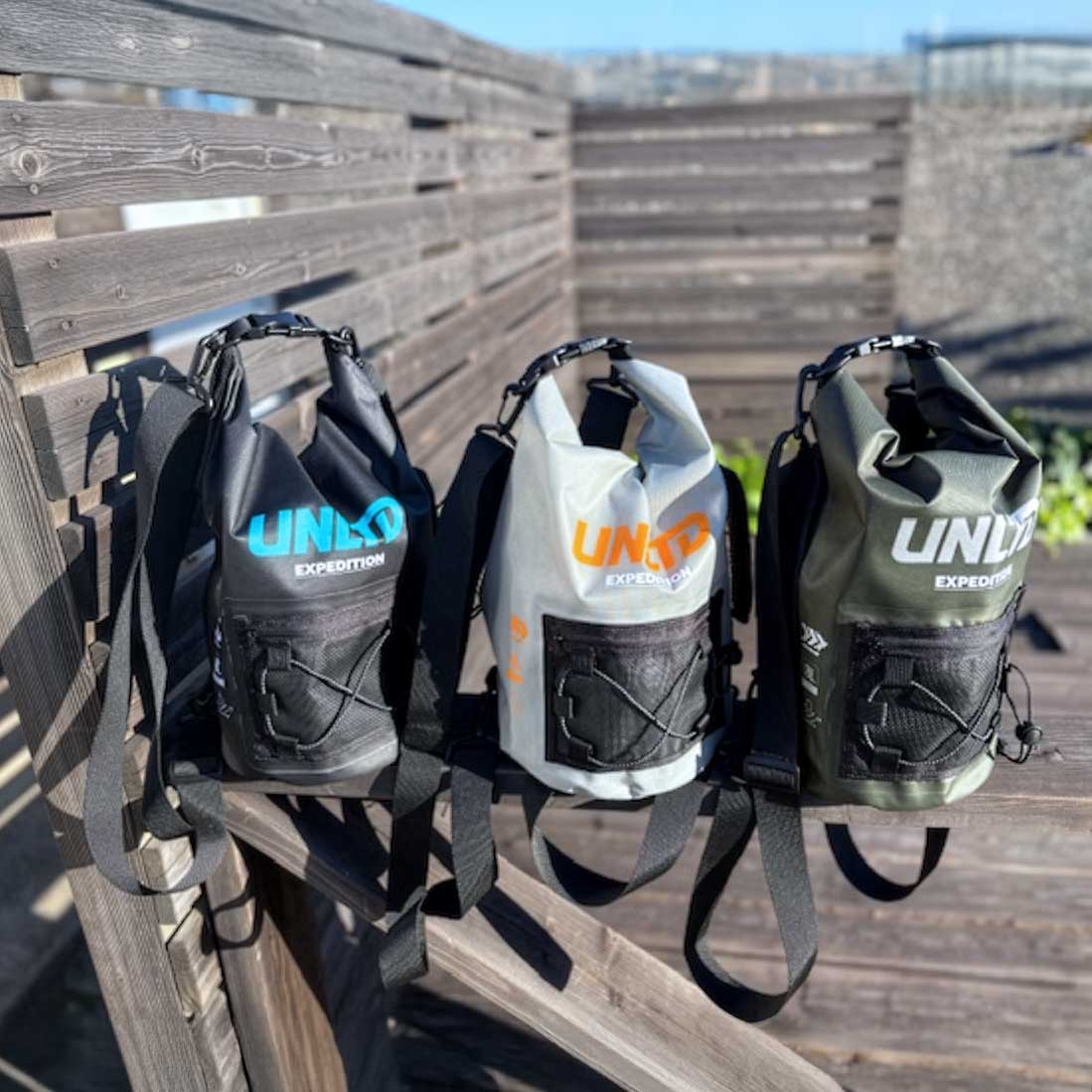 UNLIMITED 防水バッグ 8L ドライバッグ メンズ レディース ショルダー リュック 浮き袋にもなる アンリミテッド ULW835 2026新作