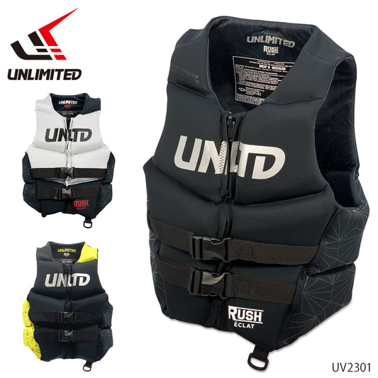 UNLIMITED RUSH ECLAT UV2301 Life Jacket for Men, Jet Ski, Life Vest, Neo Vest, Small Special, JCI Preliminary Inspection, USCG