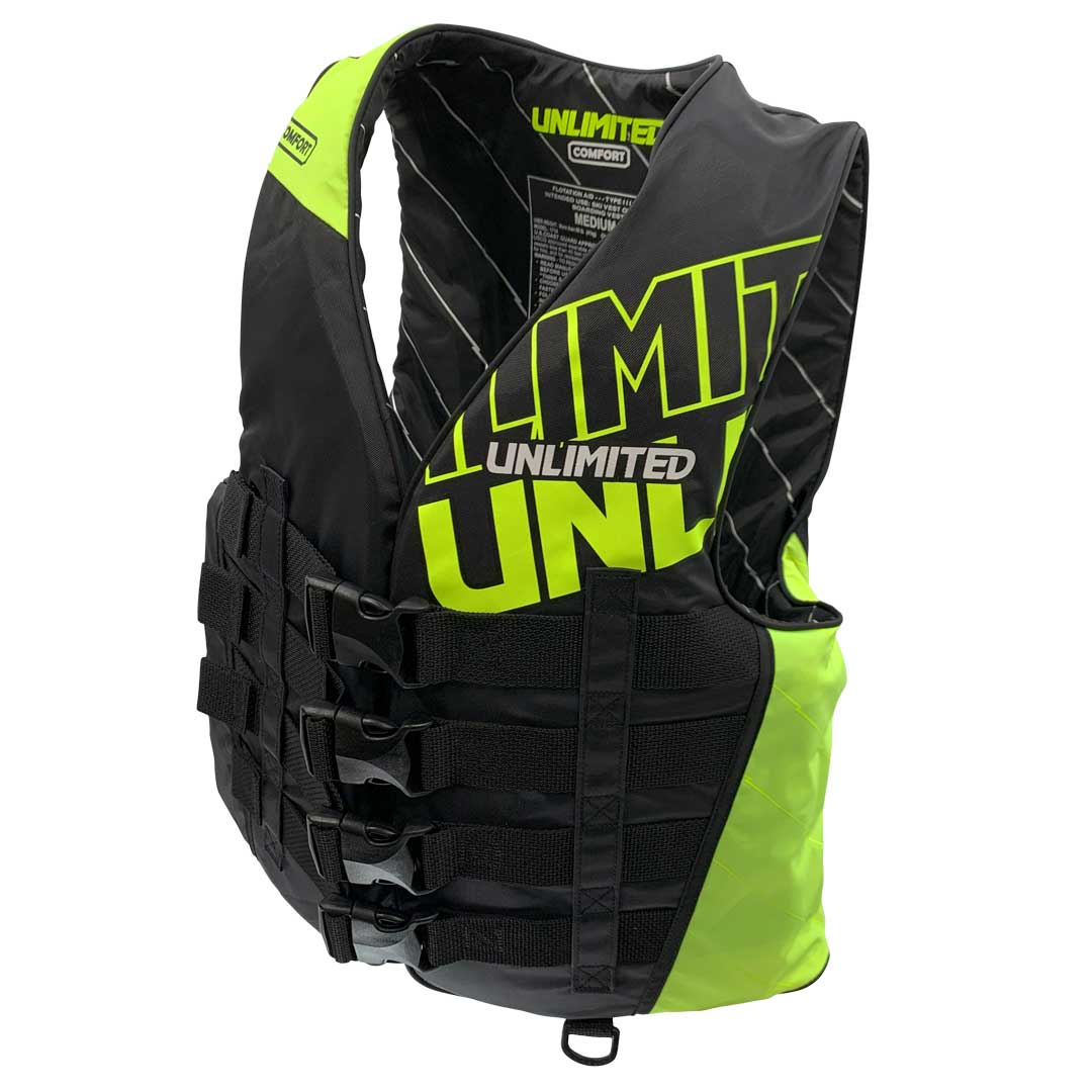 UNLIMITED COMFORT Life Jacket for Men, Jet Ski, Life Vest, Nylon, Unisex, Small Special, JCI Preliminary Inspection, USCG UV2302