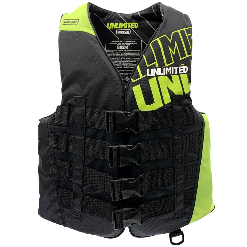 UNLIMITED COMFORT Life Jacket for Men, Jet Ski, Life Vest, Nylon, Unisex, Small Special, JCI Preliminary Inspection, USCG UV2302