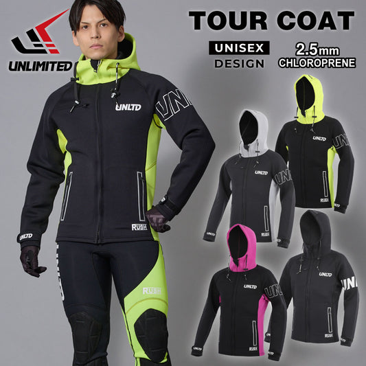 UNLIMITED RUSH TOUR COAT ツアーコート マリンコート ユニセックス 水上バイク ジェットスキー  ネオプレン マリンスポーツ アウトドア UWC0615