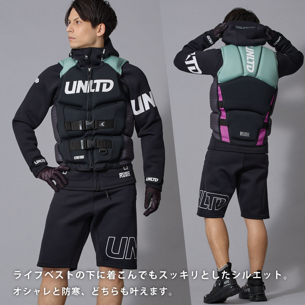 UNLIMITED RUSH TOUR COAT ツアーコート マリンコート ユニセックス 水上バイク ジェットスキー  ネオプレン マリンスポーツ アウトドア UWC0615