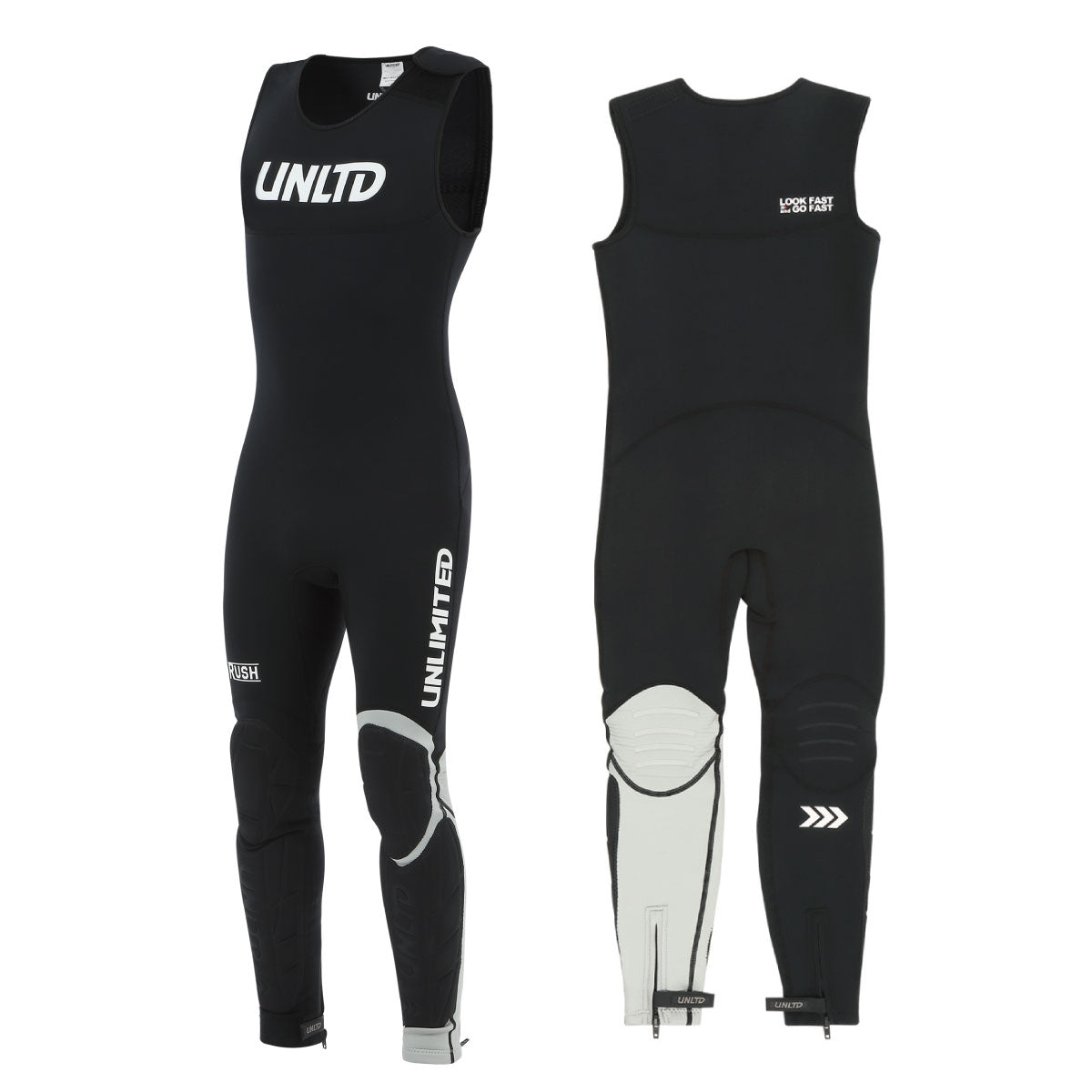 UNLIMITED RUSH ロングジョン ウェットスーツ メンズ ジェットスキー パッド付 マリンスポーツ アンリミテッド UWJ0510