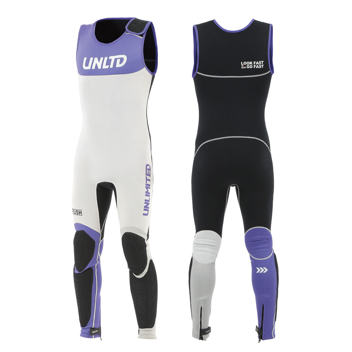 UNLIMITED RUSH ロングジョン ウェットスーツ メンズ ジェットスキー パッド付 マリンスポーツ アンリミテッド UWJ0510