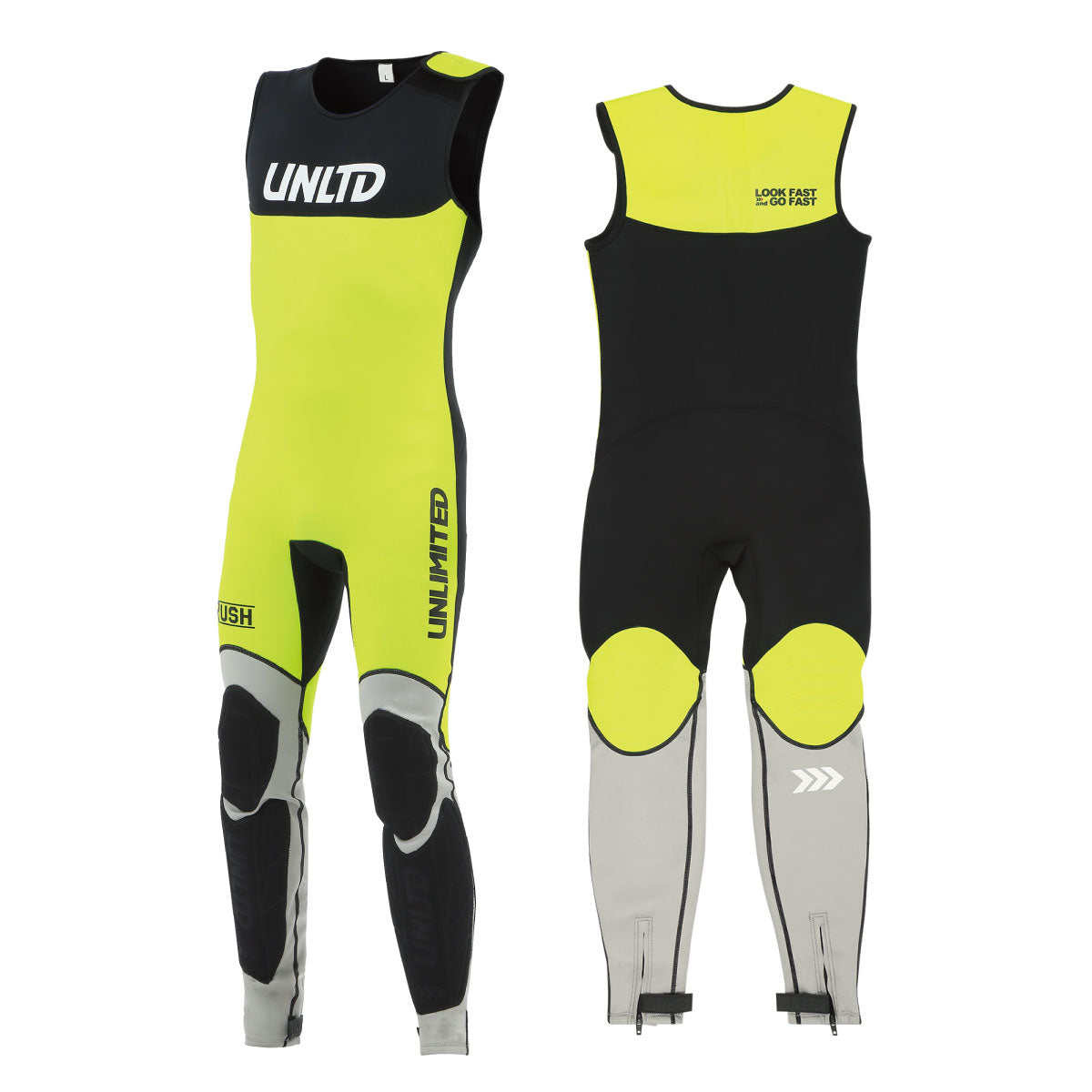 UNLIMITED RUSH ロングジョン ウェットスーツ メンズ ジェットスキー パッド付 マリンスポーツ アンリミテッド UWJ0510